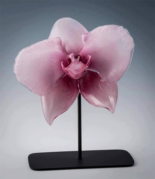 violet flower glass art Jason Gamrath featured