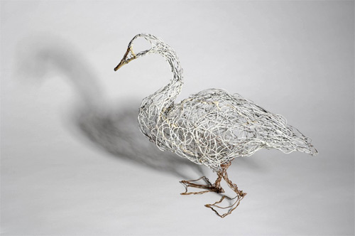 walking swan wires Celia Smith featured
