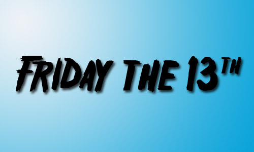 Friday the 13th font 