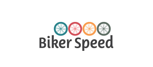 biker speed logo design