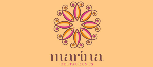 marine restaurant logo design