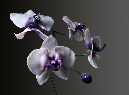 violet orchid glass art Jason Gamrath featured