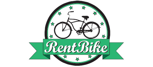 rent bicycle logo design