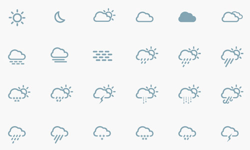 simple weather icons
