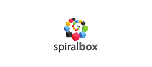 spiral box logo design