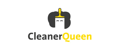 clear queen logo design