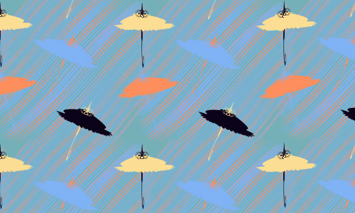 Flying umbrella patterns