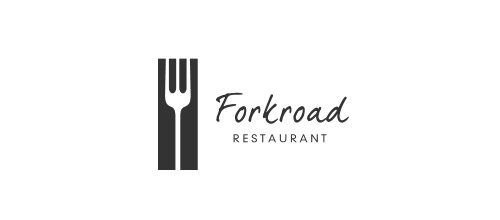 fork restaurant logo design
