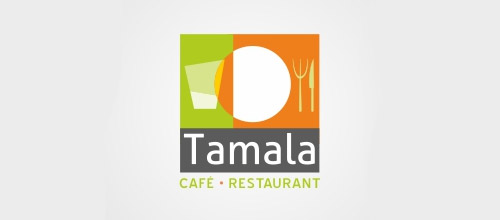 café restaurant logo design