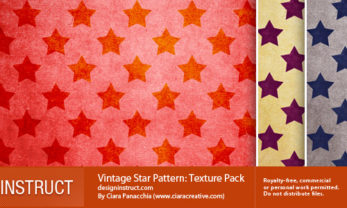 vintage star textures