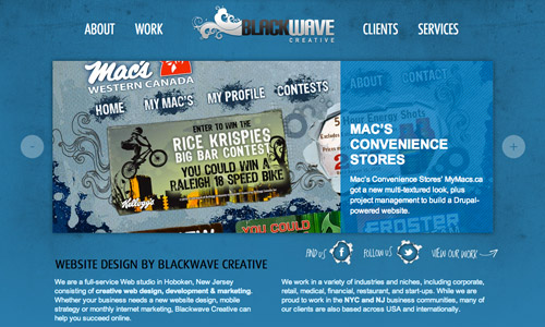 blue grunge website