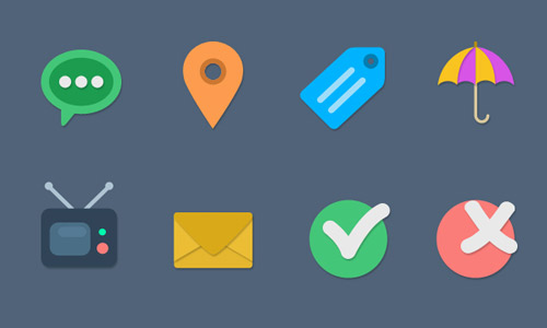 Free flat vector icons