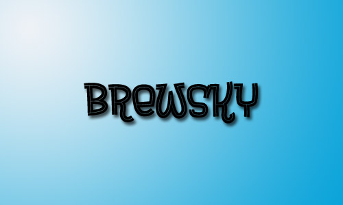 Brewsky font inline free