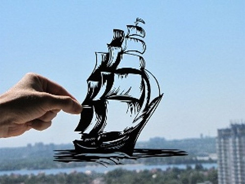 ship on sail dream paper cut Dmytro Iuliia featured