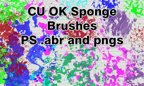 Sponge photoshop brush