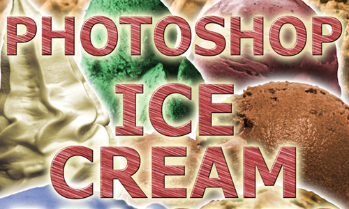 Ice cream photoshop