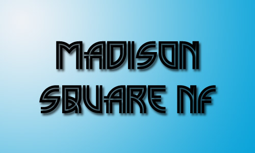 Madison square NF font