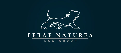 lion law firm logo design