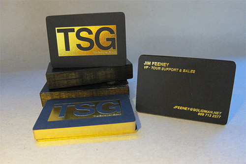 professional gold foil business card