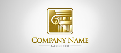 column law firm logo design