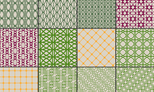 vintage geometrical patterns