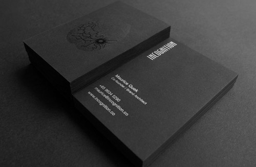 dark business card design