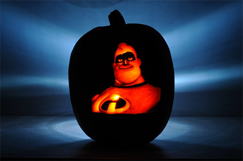 mr incredible pumpkin carving