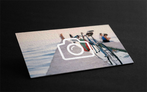 business card photography