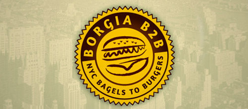 Borgia burger logo designs