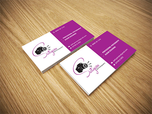 satyam photography business card
