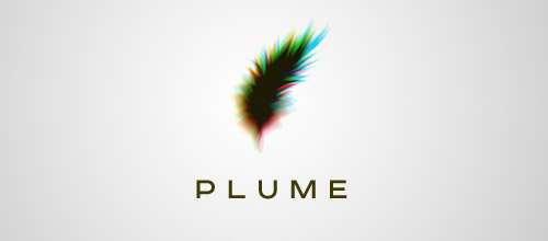 plume leather logo