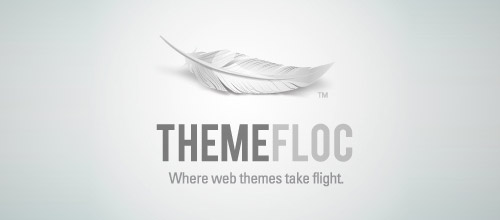 theme feather logo design