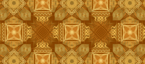 brown arabesque patterns