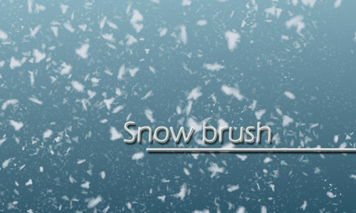 beautiful brushes snow