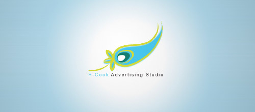p-cock father logo design