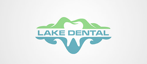 lake dental logo design