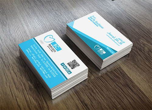 blue medical business card