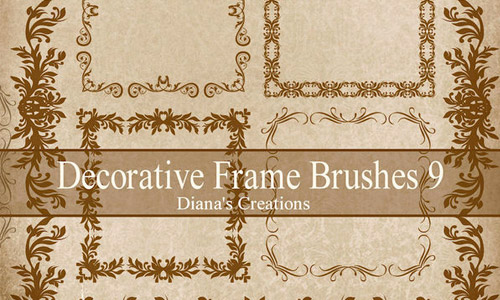 decorative frame brushes