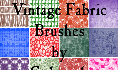 vintage fabric brushes