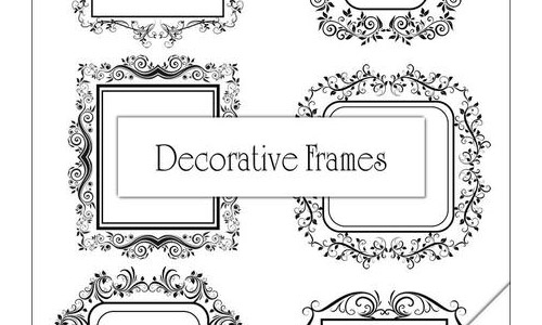 decorative frame brushes