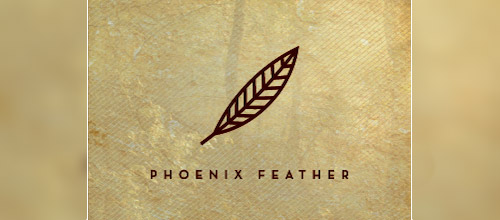phoenix feather logo design