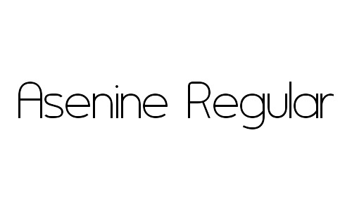 asenine thin free fonts