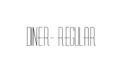 diner free thin fonts