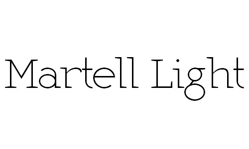 martell thin fonts free