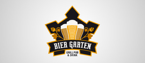 bier garten logo beer