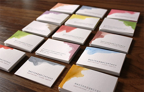 An Awesome Collection Of Watercolor Business Cards Naldz Graphics