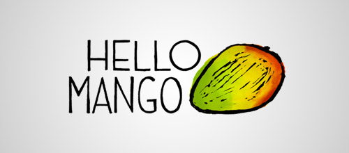 hello mango logo design