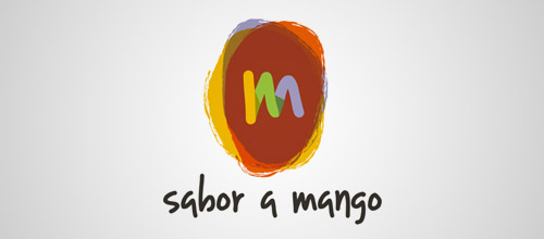 sabor a mango logo design