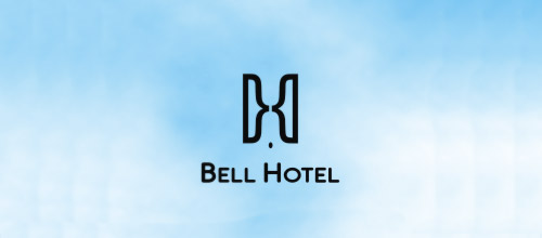 bell hotel logo design