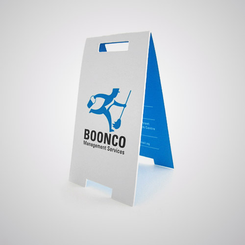 boonco folded business card